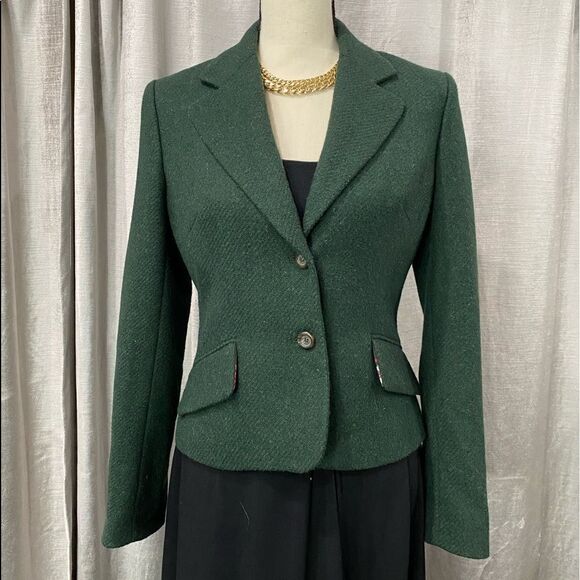 🌟 VINTAGE DOLCE & GABBANA Hunter Green Blazer RARE - Picture 3 of 8